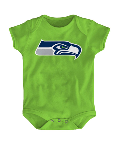 Outerstuff Unisex Newborn Infant Neon Green Seattle Seahawks Team Logo Bodysuit