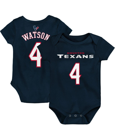 Outerstuff Unisex Newborn Infant Deshaun Watson Navy Houston Texans Mainliner Name Number Bodysuit