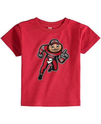 Two Feet Ahead Babies' Toddler Boys And Girls Scarlet Ohio State Buckeyes Big Logo T-shirt