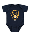 OUTERSTUFF UNISEX NEWBORN INFANT NAVY MILWAUKEE BREWERS TEAM PRIMARY LOGO BODYSUIT