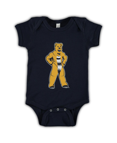 Two Feet Ahead Infant Boys And Girls Navy Penn State Nittany Lions Mascot Big Logo Bodysuit