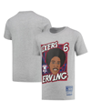 Mitchell & Ness Youth Boys  Julius Erving Gray Philadelphia 76ers Hardwood Classics King Of The Court In Gray