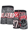 Mitchell & Ness Youth Boys Mitchell Ness Black Portland Trail Blazers Hardwood Classics Jumbotron Shorts In Black