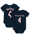 Outerstuff Unisex Newborn Infant Deshaun Watson Navy Houston Texans Mainliner Name Number Bodysuit In Navy