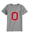 Nike Preschool Boys And Girls  Charcoal Ohio State Buckeyes Logo T-shirt In Charcoal