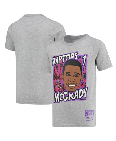 Mitchell & Ness Kids' Big Boys  Tracy Mcgrady Gray Toronto Raptors Hardwood Classics King Of The Court Play