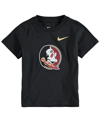 Nike Toddler Boys And Girls  Black Florida State Seminoles Logo T-shirt In Black