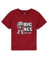 Two Feet Ahead Toddler Boys And Girls Crimson Alabama Crimson Tide Big Al's Kids Club Big Logo T-shirt In Crimson