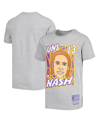 Mitchell & Ness Youth  Steve Nash Gray Phoenix Suns Hardwood Classics King Of The Court Player T-shir In Gray