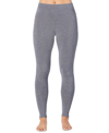 Cuddl Duds Petite Softwear With Stretch High-waist Leggings In Charcoal Heather