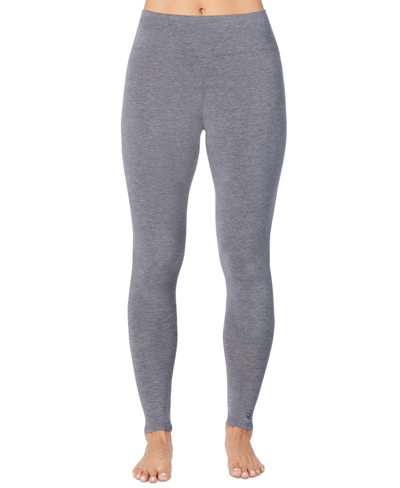 Cuddl Duds Softwear With Stretch High-waist Legging In Charcoal Heather