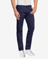 Galaxy By Harvic Men's 5-pocket Ultra-stretch Skinny Fit Chino Pants In Navy