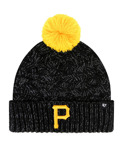 47 Brand Women's '47 Black Pittsburgh Pirates Knit Cuffed Hat With Pom
