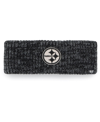 47 Brand Women's '47 Pittsburgh Steelers Team Meeko Headband In Black