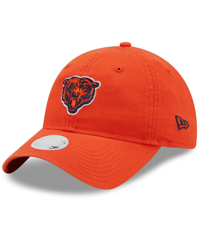 NEW ERA WOMEN'S NEW ERA ORANGE CHICAGO BEARS CORE CLASSIC 2.0 9TWENTY ADJUSTABLE HAT