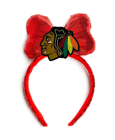 Cuce Women's  Red Chicago Blackhawks Logo Headband