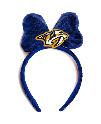 Cuce Women's  Royal Nashville Predators Logo Headband