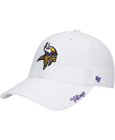 47 Brand Women's '47 White Minnesota Vikings Miata Clean Up Logo Adjustable Hat