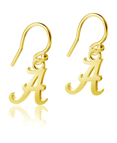 Dayna Designs Women's  Alabama Crimson Tide Gold-tone Plated Dangle Earrings