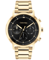 Calvin Klein Gold-tone Bracelet Watch 44mm In Gold
