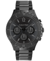 Calvin Klein Black Stainless Steel Bracelet Watch 44mm In Black