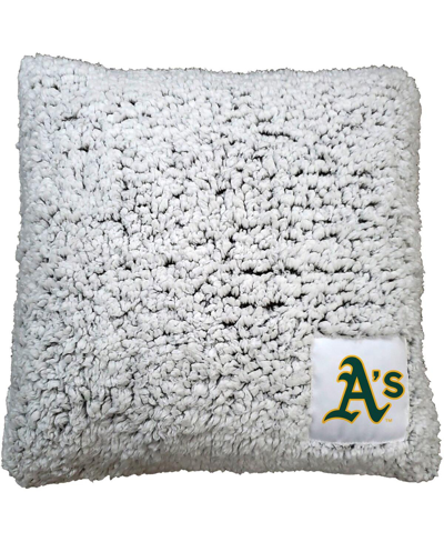Logo Brands Oakland Athletics 16" X 16" Frosty Sherpa Pillow