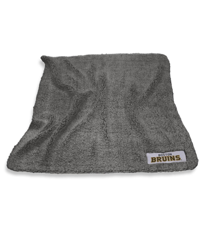 Logo Brands Boston Bruins 60" X 50" Frosty Fleece Blanket In Black