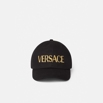 Versace 范思哲22春夏中性刺绣logo棒球帽icap006-a234764-a4007-60黑色+金色60cm