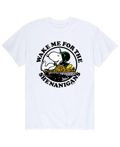 Airwaves Men's Peanuts Shenanigans T-shirt In White