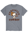 Airwaves Men's Peanuts Certified Cowboy T-shirt In Gray