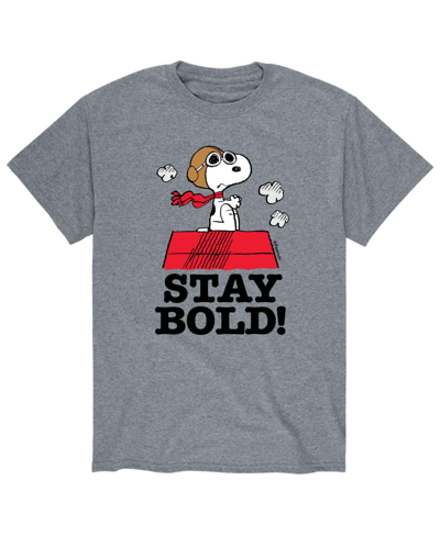 Airwaves Men's Peanuts Stay Bold T-shirt In Gray