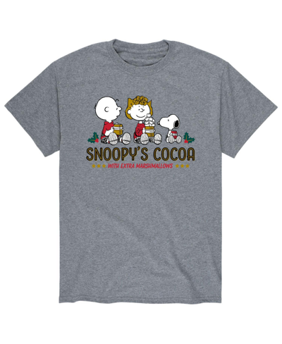 Airwaves Men's Peanuts Snoop's Cocoa T-shirt In Gray
