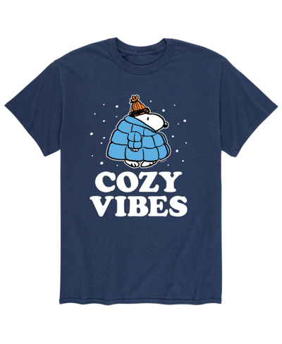 Airwaves Men's Peanuts Cozy Vibes T-shirt In Blue