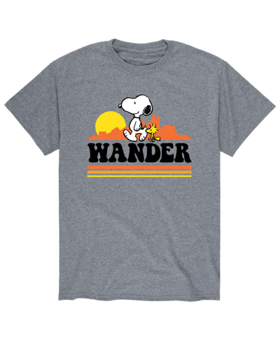 Airwaves Men's Peanuts Wander T-shirt In Gray
