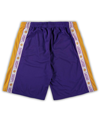 Fanatics Men's  Branded Purple, Gold Los Angeles Lakers Big And Tall Tape Mesh Shorts In Purple/gold