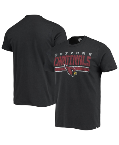 47 Brand Men's ' Black Arizona Cardinals Team Stripe T-shirt