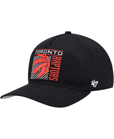 47 Brand Men's '47 Black Toronto Raptors Reflex Hitch Snapback Hat
