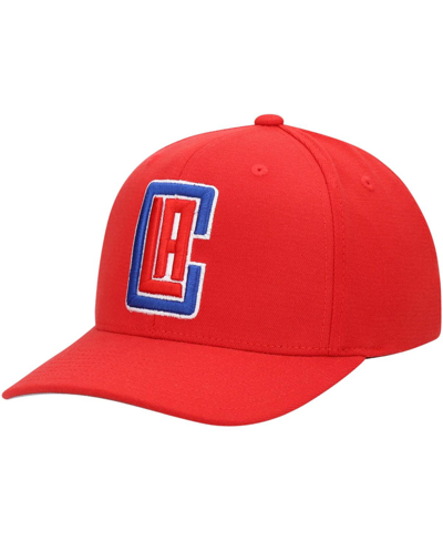 MITCHELL & NESS MEN'S MITCHELL & NESS RED LA CLIPPERS GROUND STRETCH SNAPBACK HAT