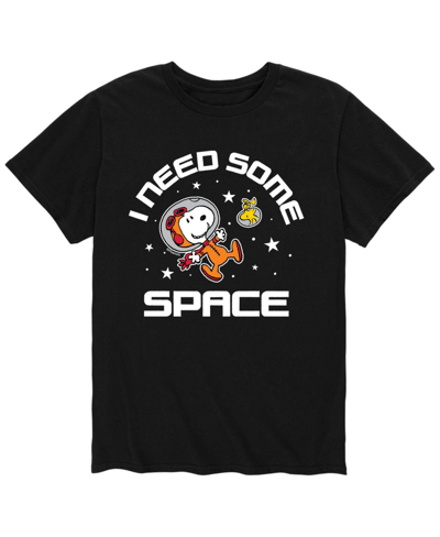 Airwaves Men's Peanuts Need Space T-shirt In Black