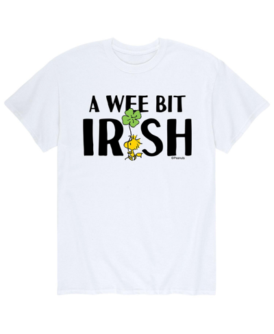Airwaves Men's Peanuts Wee Bit Irish T-shirt In White