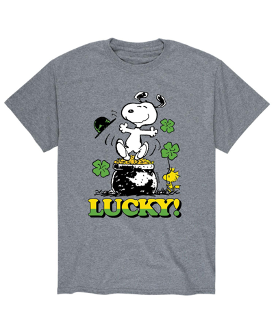 Airwaves Men's Peanuts Lucky T-shirt In Gray