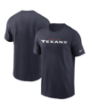 NIKE MEN'S NIKE NAVY HOUSTON TEXANS TEAM WORDMARK T-SHIRT