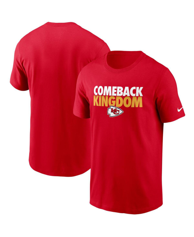 Nike Men's  Red Kansas City Chiefs Hometown Collection Comeback T-shirt