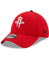 NEW ERA MEN'S NEW ERA RED HOUSTON ROCKETS TEAM DASH 39THIRTY FLEX HAT