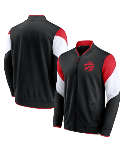 FANATICS MEN'S FANATICS BLACK TORONTO RAPTORS LEAGUE BEST PERFORMANCE FULL-ZIP JACKET