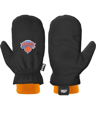 Rad Gloves Men's And Women's New York Knicks Team Snow Mittens In Black