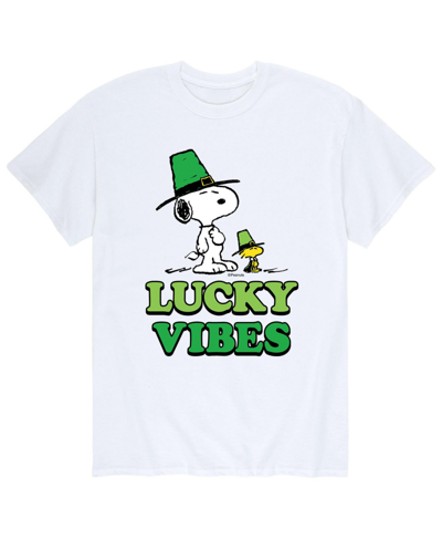 Airwaves Men's Peanuts Lucky Vibes T-shirt In White