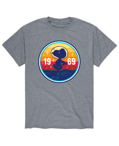 Airwaves Men's Peanuts Space 1969 T-shirt In Gray