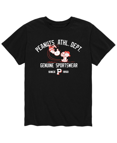 Airwaves Men's Peanuts Athletic Department T-shirt In Black