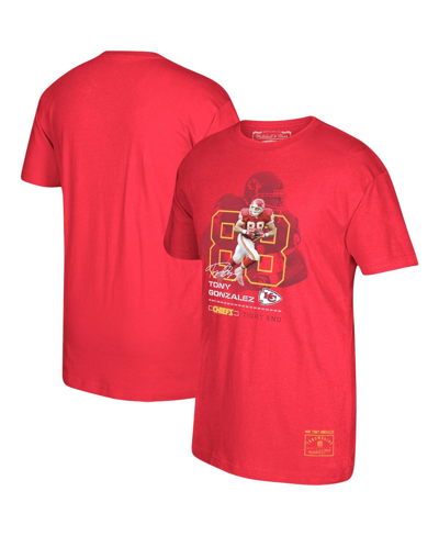 Mitchell & Ness Men's  Tony Gonzalez Red Kansas City Chiefs Retired Player Graphic T-shirt